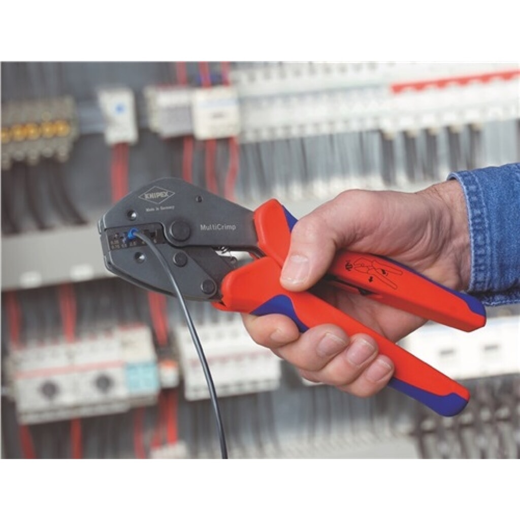 N° de l'image du produit 5 : Pince à sertir MultiCrimp® longueur 250 mm 3 embouts de rechange KNIPEX