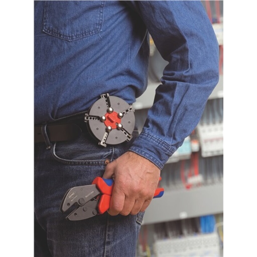 Pince à sertir MultiCrimp® longueur 250 mm 3 embouts de rechange KNIPEX N° de l'image du produit 6 : Pince à sertir MultiCrimp® longueur 250 mm 3 embouts de rechange KNIPEX