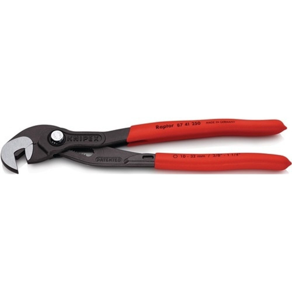 Illustration du produit: Pince visseuse L. totale 250 mm envergure 10-32 mm poli revêt. en plastique KNIP