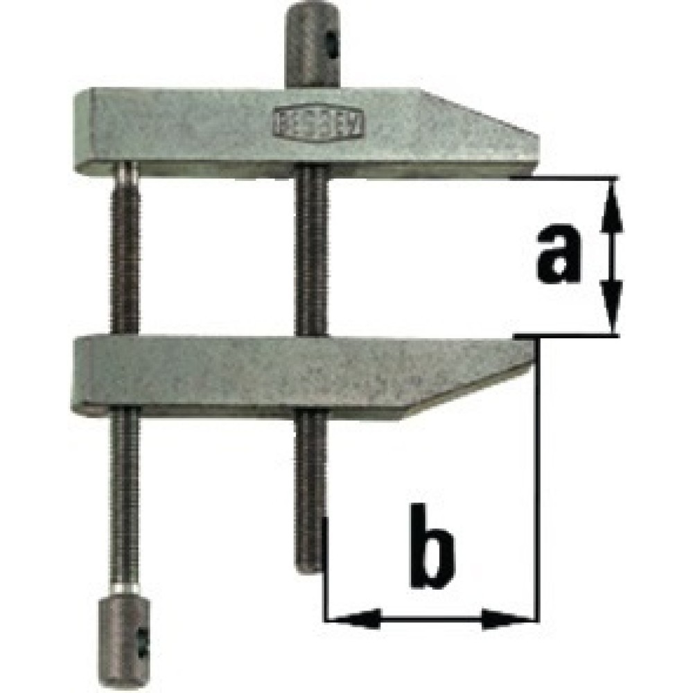 Illustration du produit: Presse à vis parallèle PA envergure 60 mm col de cygne 35 mm BESSEY