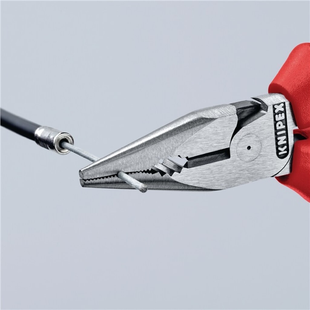 Pince universelle pointue longueur 145 mm poli gaines muticomposant atramenté no N° de l'image du produit 2 : Pince universelle pointue longueur 145 mm poli gaines muticomposant atramenté no