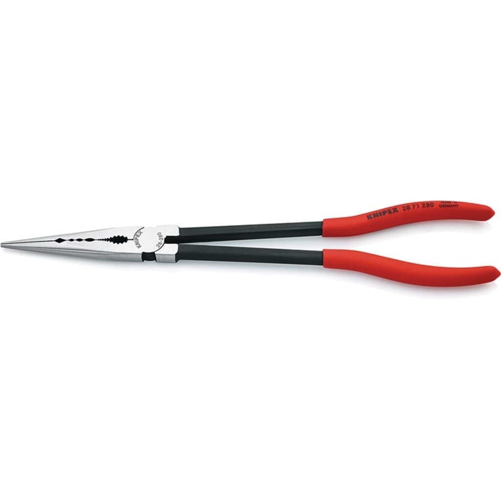 Illustration du produit: Pince de montage longueur 280 mm poli revêt. en plastique pointe droite KNIPEX