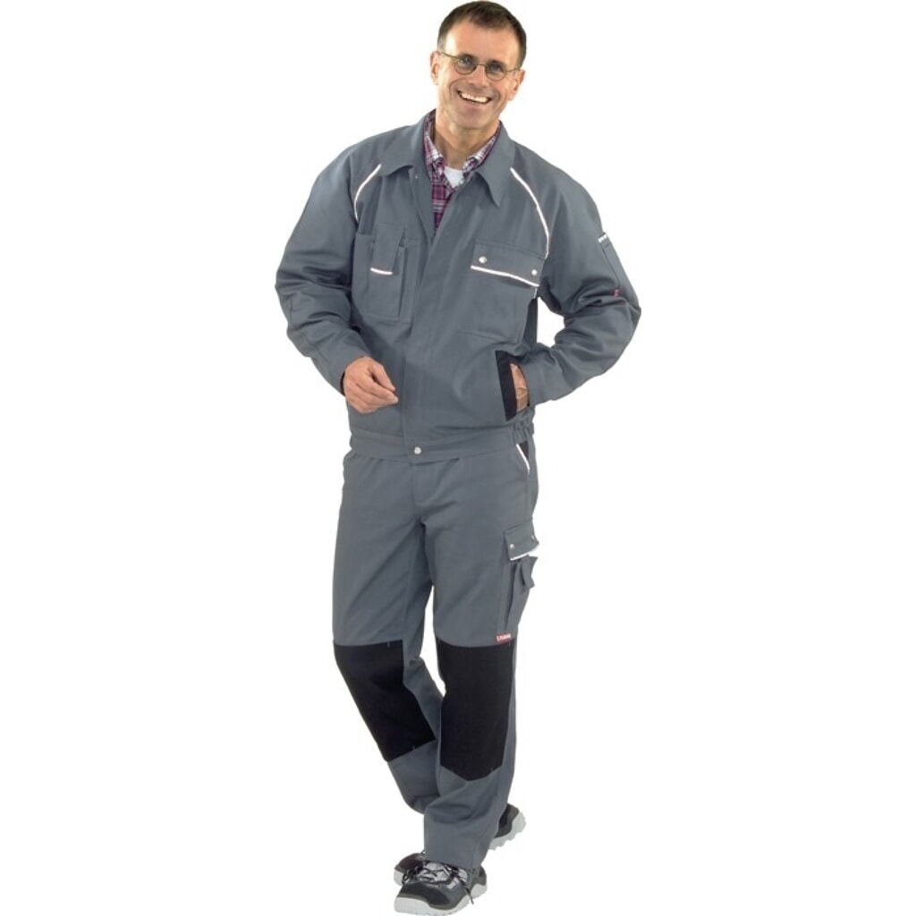 Illustration du produit: PLANAM Bundjacke Canvas 320 Gr.52 grau/schwarz