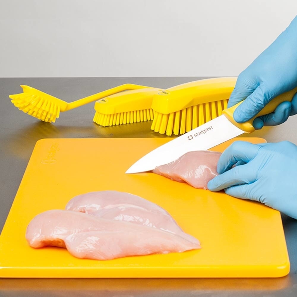 N° de l'image du produit 3 : Planche à découper Stalgast, HACCP, couleur jaune, 450 x 300 x 13 mm (lxPxH)