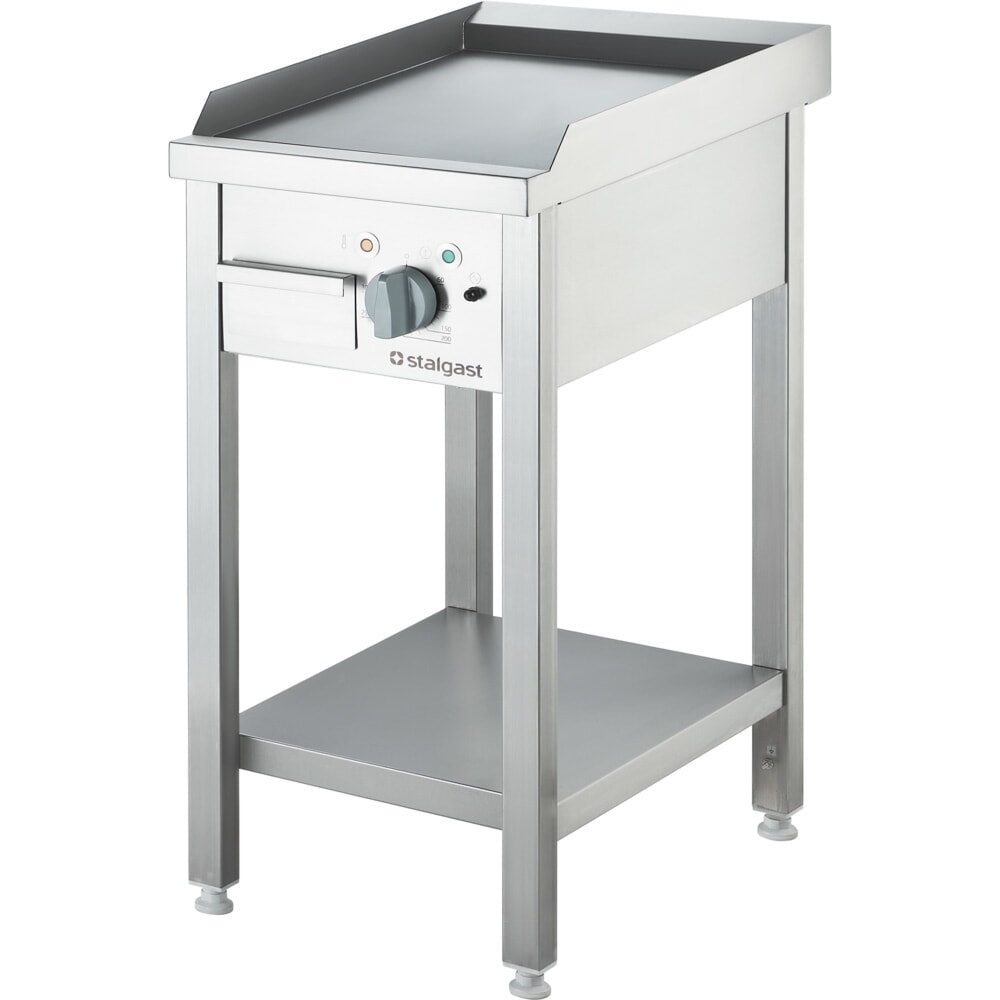 N° de l'image du produit 1 : Plaque de cuisson électrique Stalgast à poser - lisse, base ouverte, 400 x 700 x 850 mm (L x P x H)