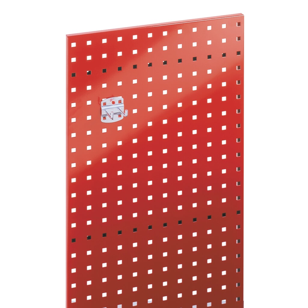 Plaque perforée, H x l 450 x 1 000 mm, rouge signalisation Illustration du produit: Plaque perforée, H x l 450 x 1 000 mm, rouge signalisation