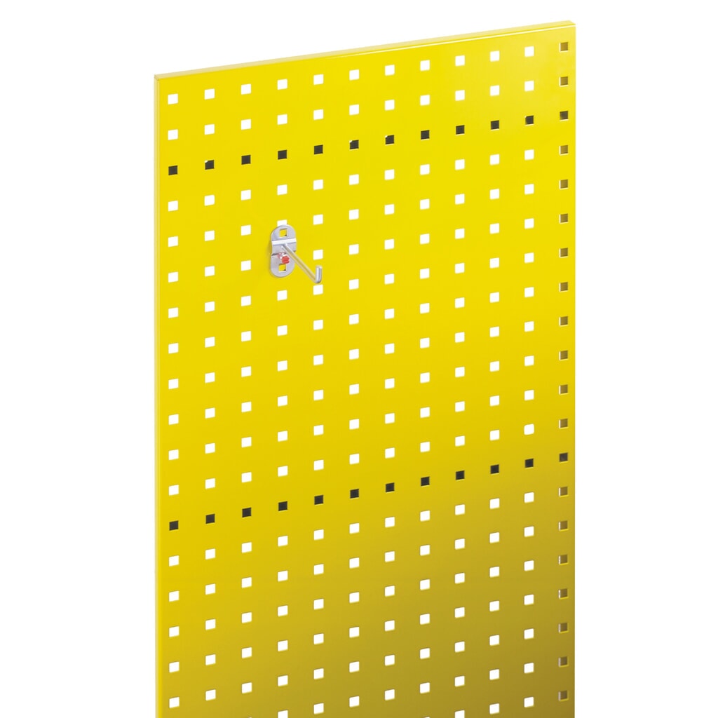 Plaque perforée, H x l 450 x 1 000 mm, jaune signalisation Illustration du produit: Plaque perforée, H x l 450 x 1 000 mm, jaune signalisation