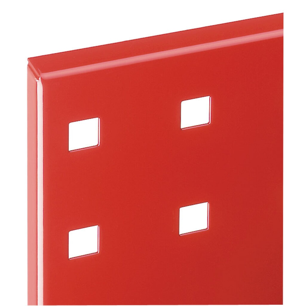 Plaque perforée, Hxl 450 x 500 mm, rouge signalisation N° de l'image du produit 2 : Plaque perforée, Hxl 450 x 500 mm, rouge signalisation