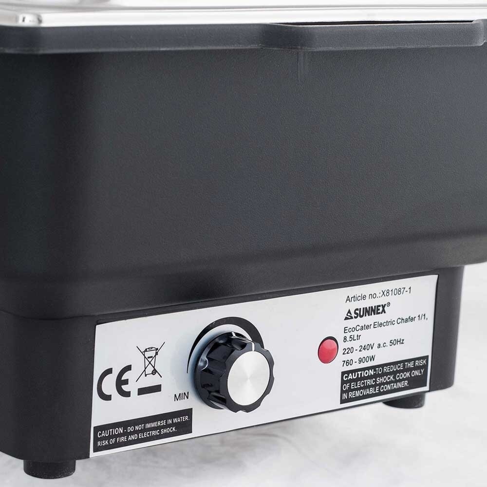 N° de l'image du produit 2 : Plat à réchaud électrique Stalgast, cuve en plastique, comprenant un bac GN 1/1 (65 mm)