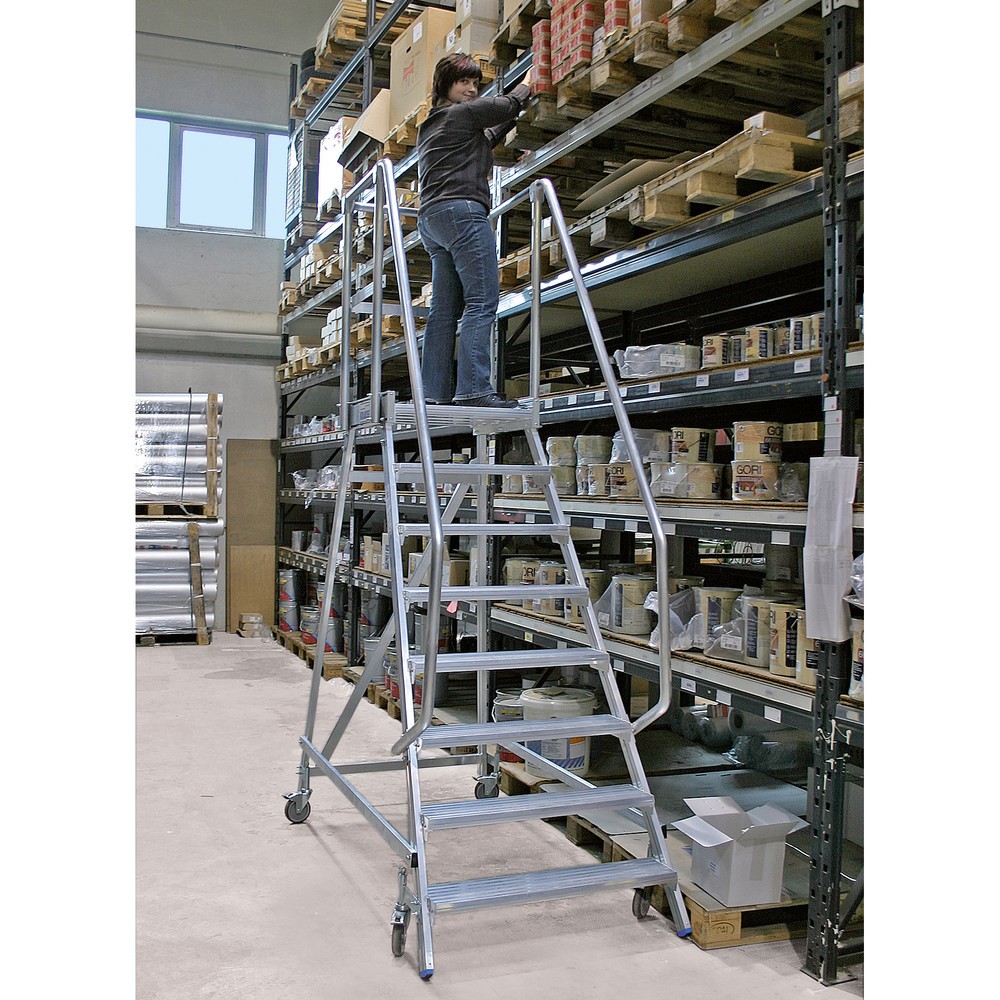 N° de l'image du produit 11 : Échelle à plate-forme KRAUSE®, mobile, hauteur déployée 0,70 m