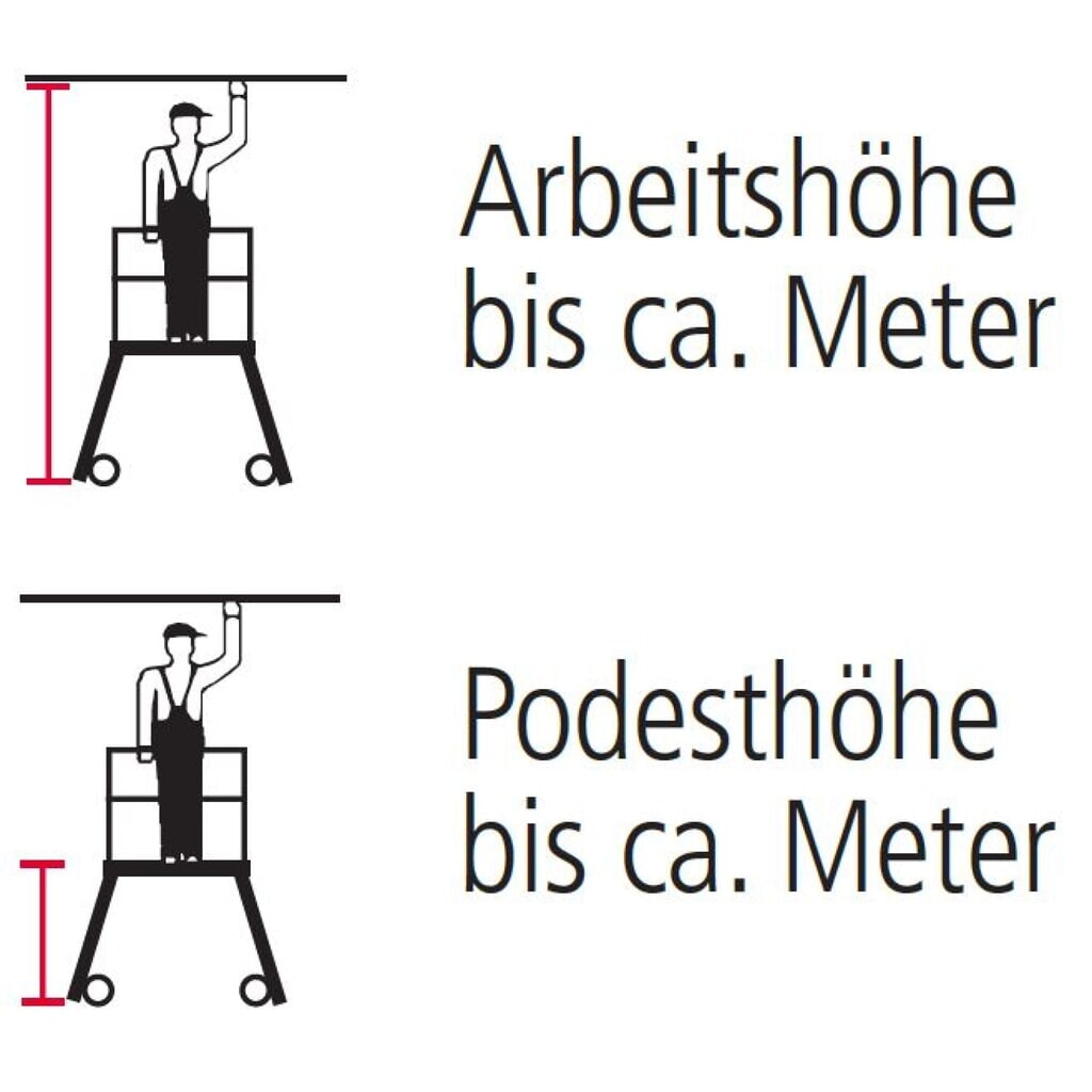Échelle plate-forme ZARGES, mobile, inclinaison 60°, largeur des marches 600, hauteur de travail 1,25 m N° de l'image du produit 2 : Échelle plate-forme ZARGES, mobile, inclinaison 60°, largeur des marches 600, hauteur de travail 1,25 m