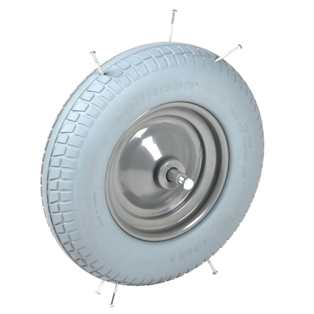 Illustration du produit: Roue de brouette anti-crevaison Matador Ø400-8, longueur d'essieu 150 mm