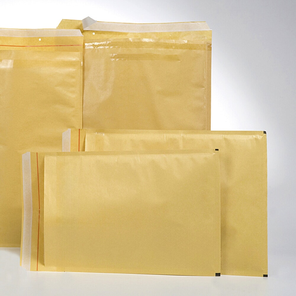 Illustration du produit: Pochettes d’expédition à film à bulles, dimensions intérieures Lxl 215 x 340 mm, jaune d’or