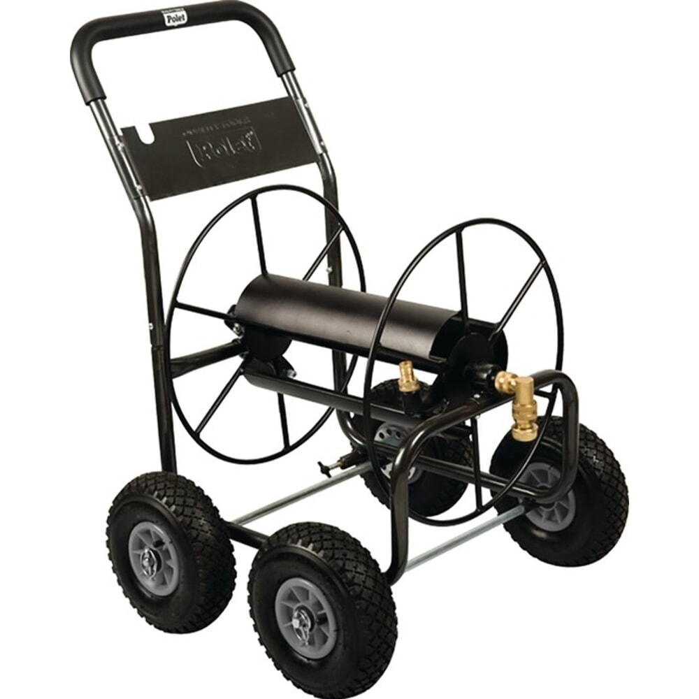 Illustration du produit: POLET Schlauchwagen 110M, pulv. Stahl, Anschlussgewinde 26,44 mm 3/4 ″