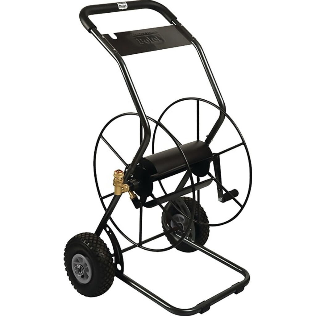 Illustration du produit: POLET Schlauchwagen 85M, pulv. Stahl, Anschlussgewinde 26,44 mm 3/4 ″