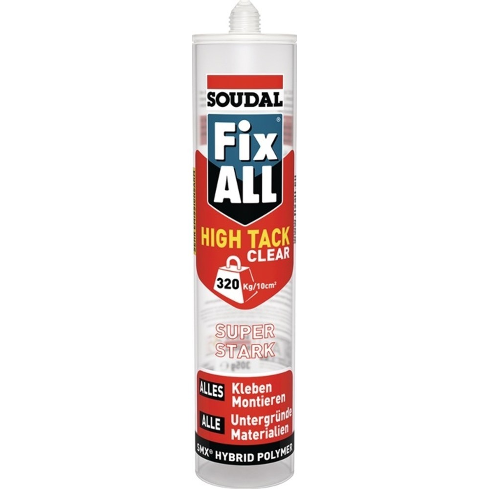 N° de l'image du produit 2 : Cartouche polymère hybride SOUDAL 1K fixe toutes les cartouches HT transp.305 g