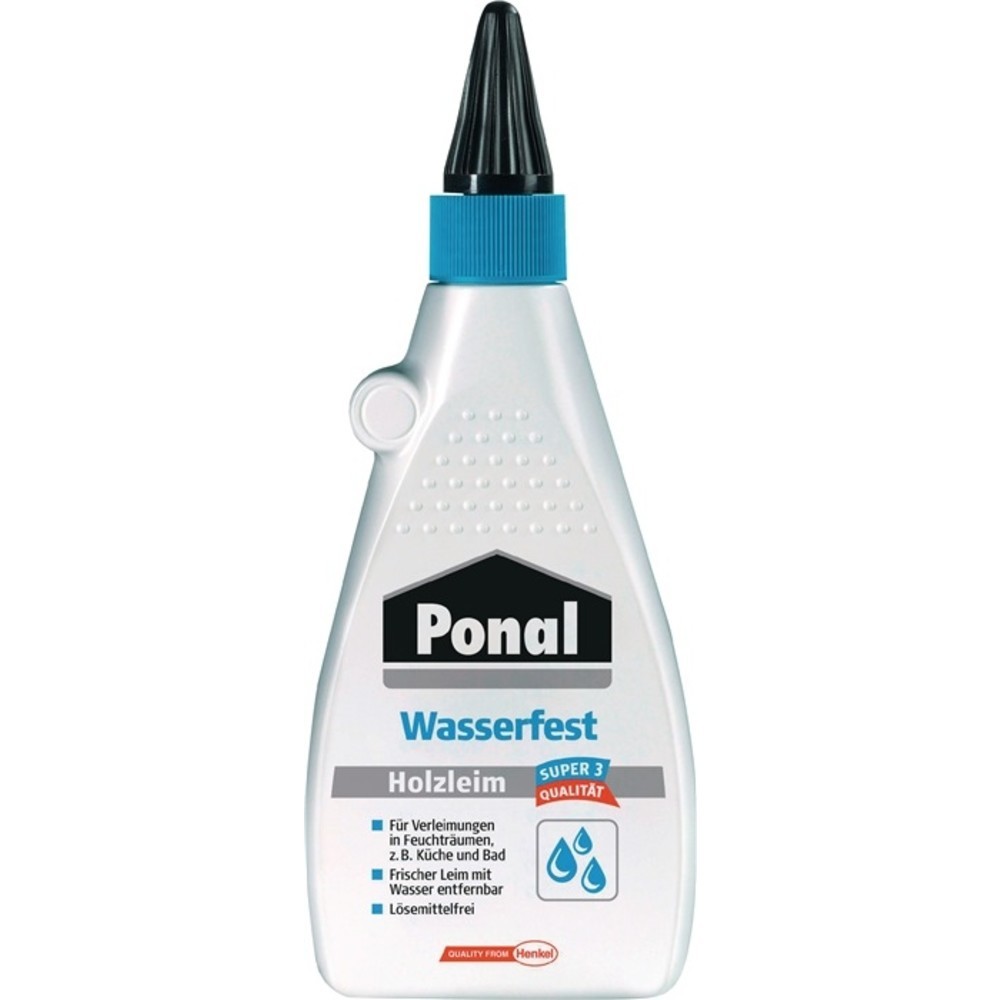 N° de l'image du produit 2 : Colle à bois PONAL imperméable/Super 3 550g EN 204 : Bouteille D3