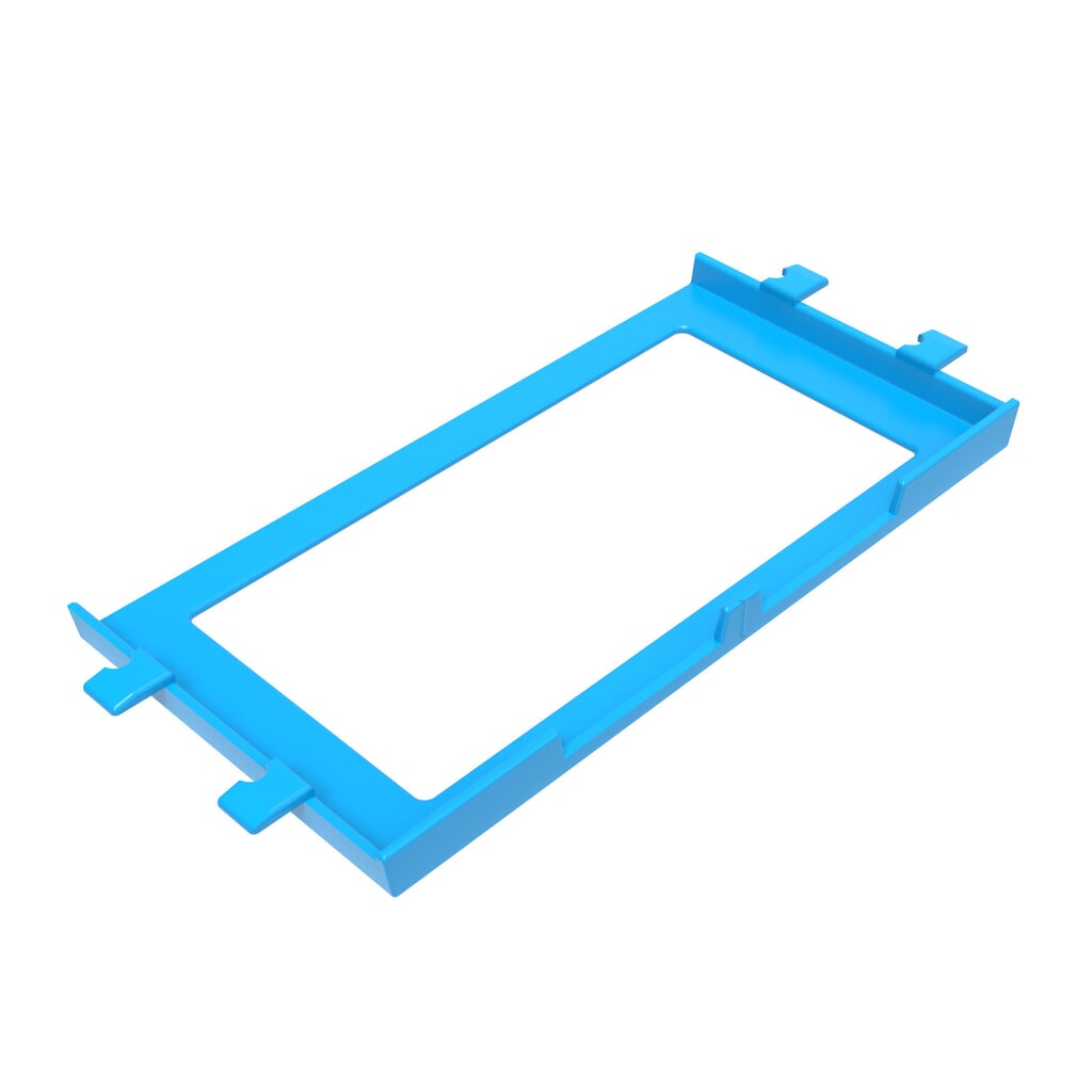 Cadre d’étiquette pour tous les bacs pliables Euronorm Premium N° de l'image du produit 2 : Cadre d’étiquette pour tous les bacs pliables Euronorm Premium