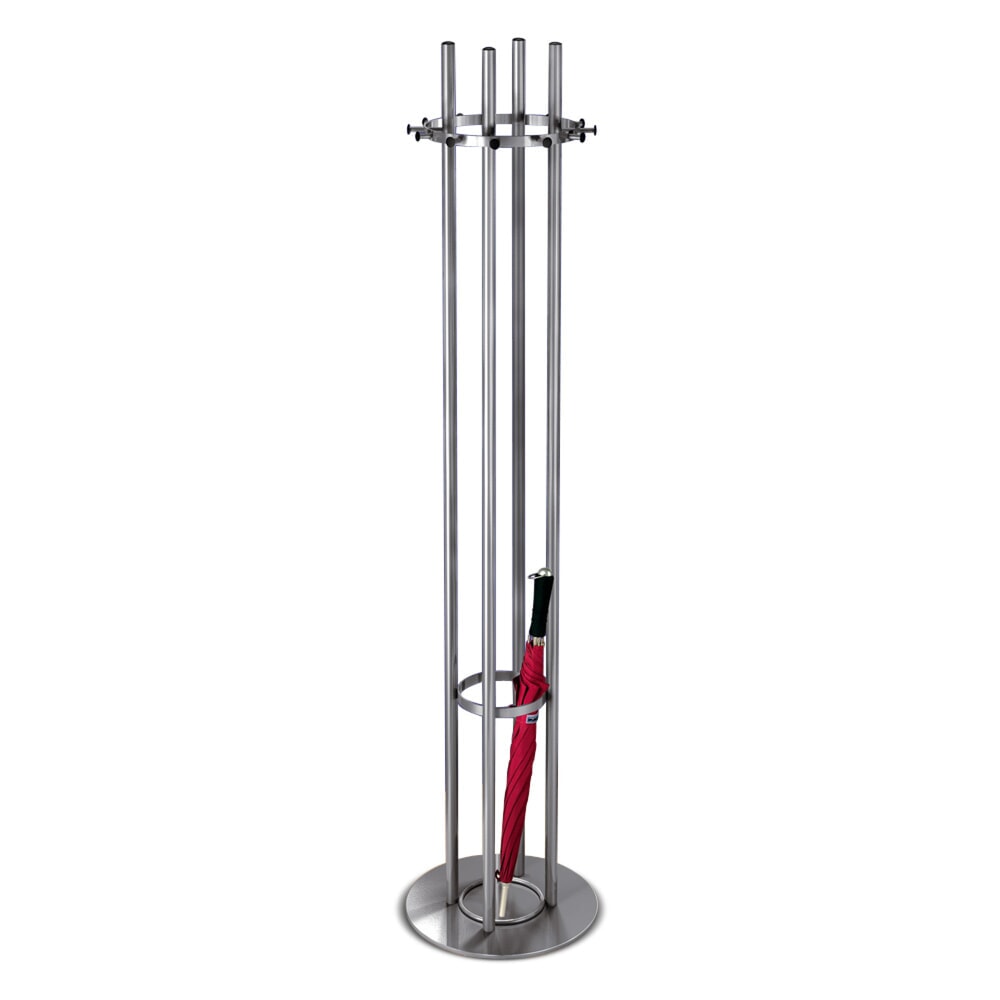 Illustration du produit: Porte-manteau en acier inoxydable, hauteur 1 700 mm