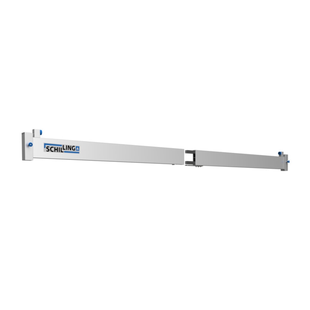 N° de l'image du produit 7 : Portique de levage SCHILLING en aluminium avec double traverse divisible, mobile, point d'accrochage 2 138-2 488 mm, longueur 8 000 mm, capacité de charge 1 500 kg