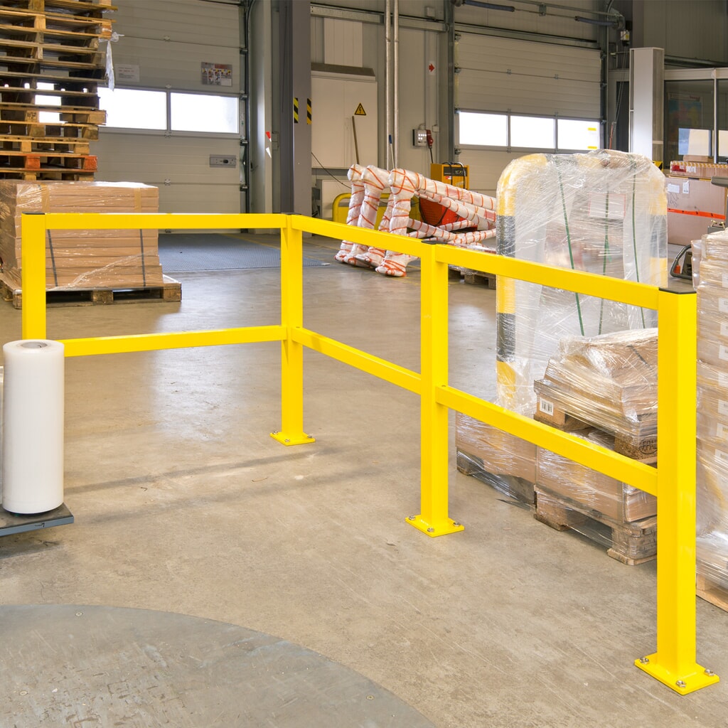 N° de l'image du produit 7 : Rambarde de protection S-Line, pour l’intérieur, poteau de départ/fin, hauteur 1 000 mm