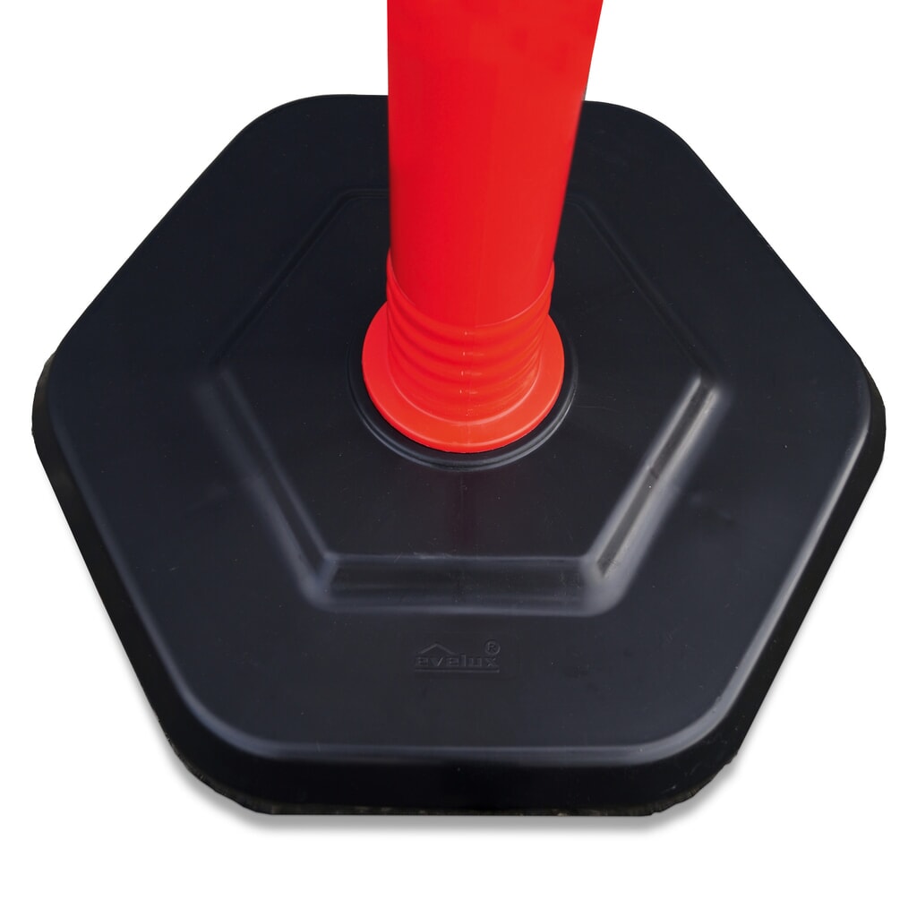 Potelet à chaîne en lot Premium, 4 potelets rouges/blancs, 3 chaînes de 3 m N° de l'image du produit 2 : Potelet à chaîne en lot Premium, 4 potelets rouges/blancs, 3 chaînes de 3 m