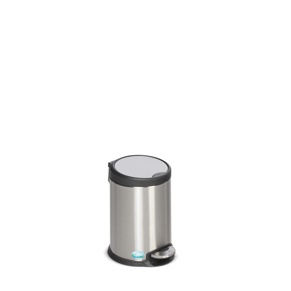 Illustration du produit: Poubelle à pédale en acier inoxydable, 3 litres, mate