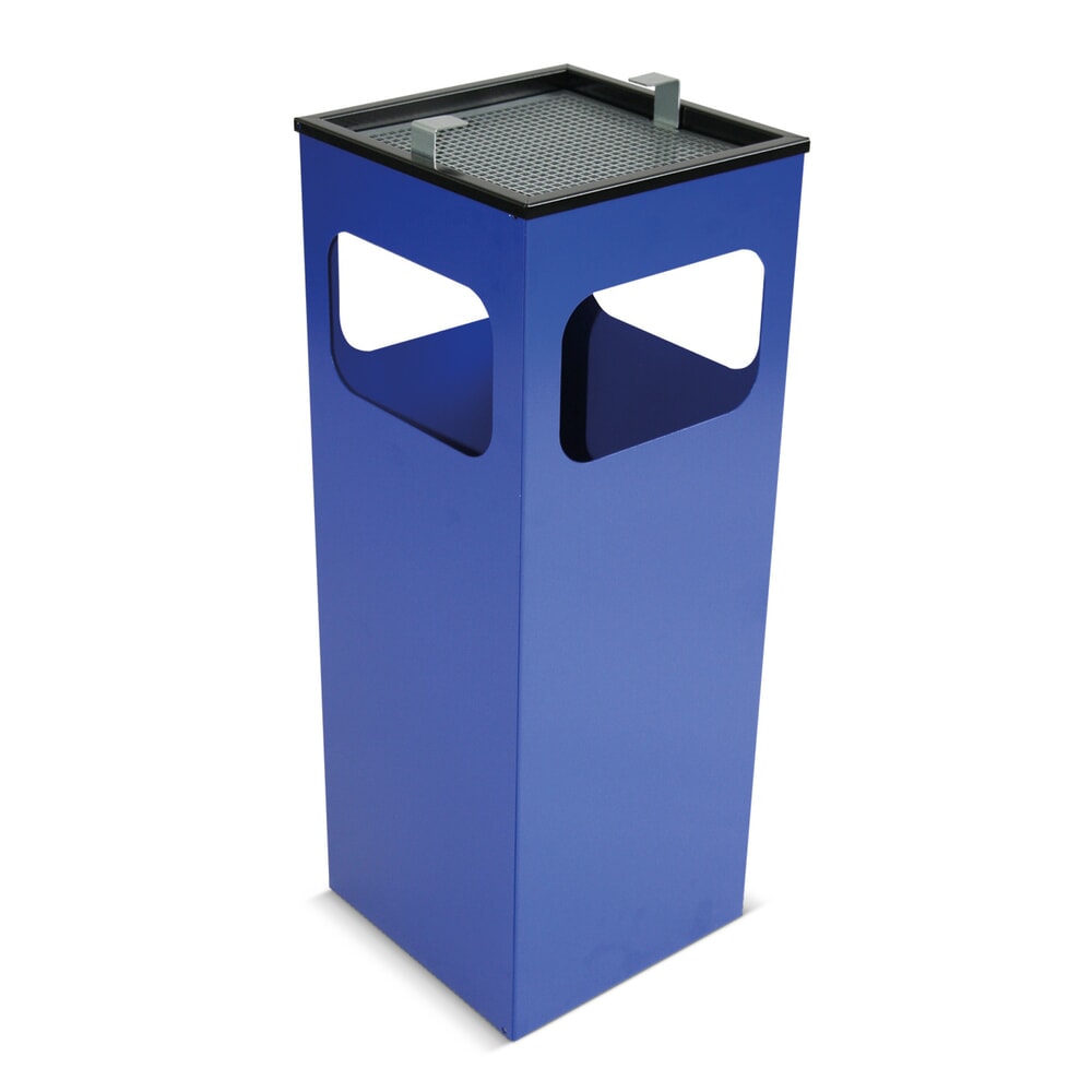 Illustration du produit: Poubelle-cendrier KUBA, 15 litres, bleu
