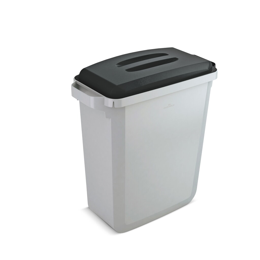 DURABLE Conteneur à déchets et matériaux 60 litres, PP, gris Illustration du produit: DURABLE Conteneur à déchets et matériaux 60 litres, PP, gris