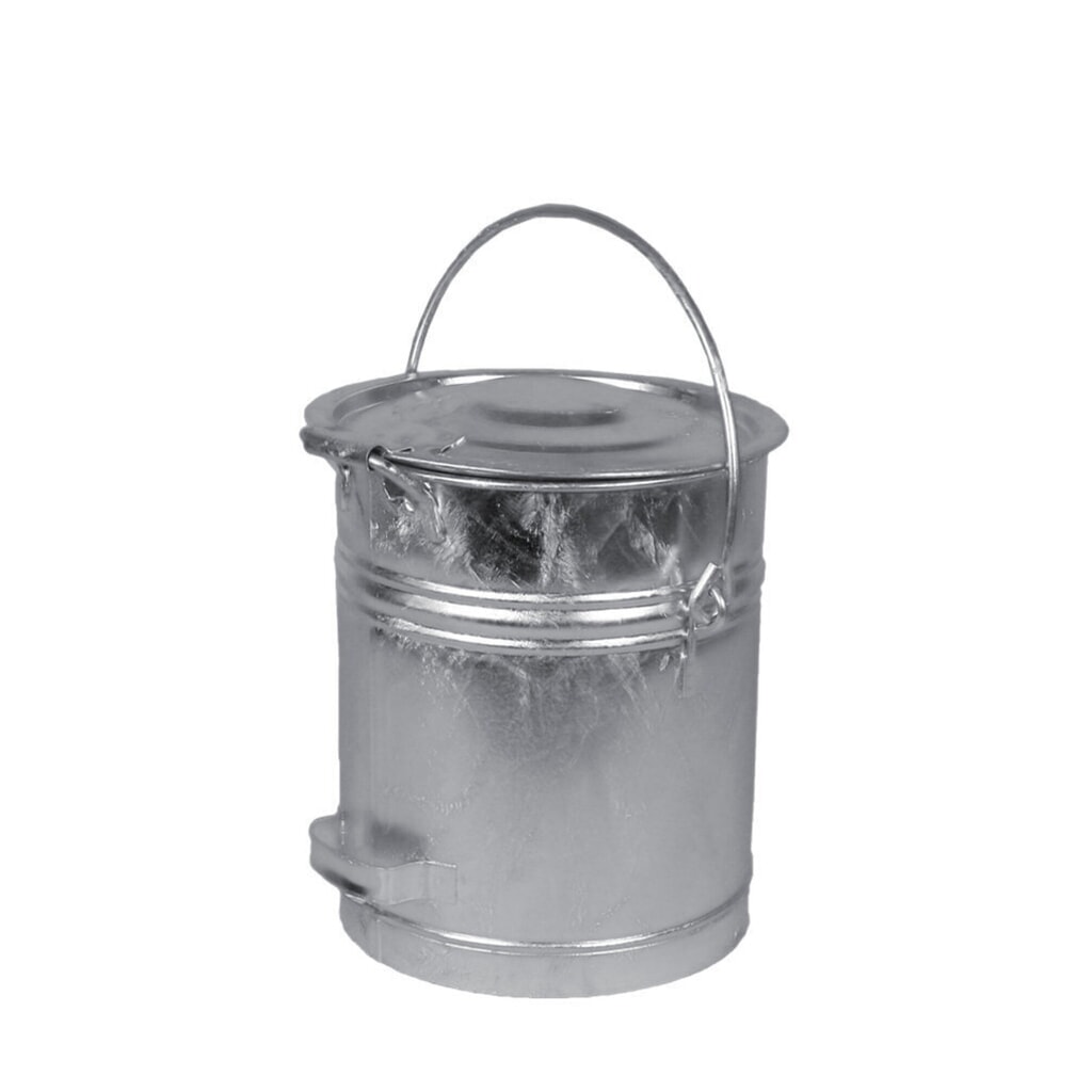 N° de l'image du produit 1 : RENNER Poubelle en tôle d’acier, 20 litres, galvanisée à chaud