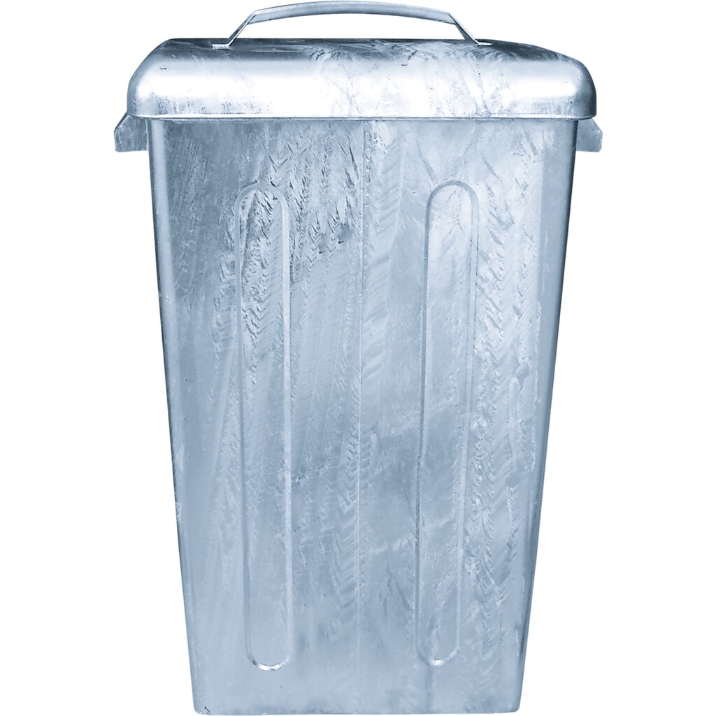 Poubelle en tôle d’acier galvanisée à chaud, 95 litres N° de l'image du produit 3 : Poubelle en tôle d’acier galvanisée à chaud, 95 litres