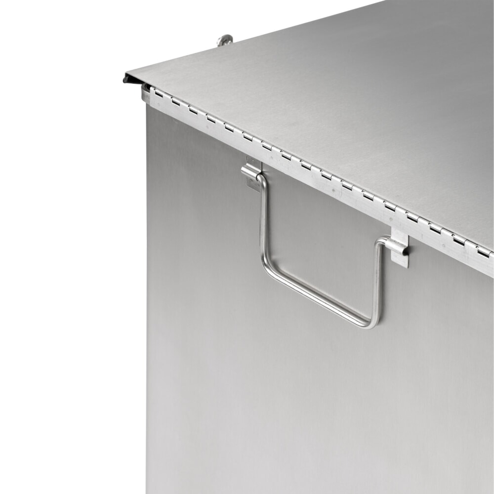 N° de l'image du produit 2 : Poubelle industrielle à pédale, 45 litres, acier inoxydable