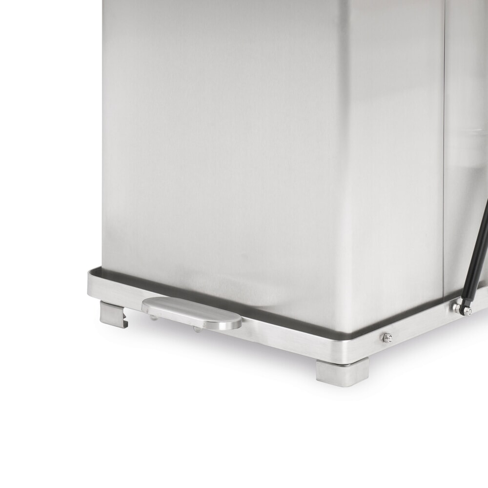N° de l'image du produit 3 : Poubelle industrielle à pédale, 45 litres, acier inoxydable