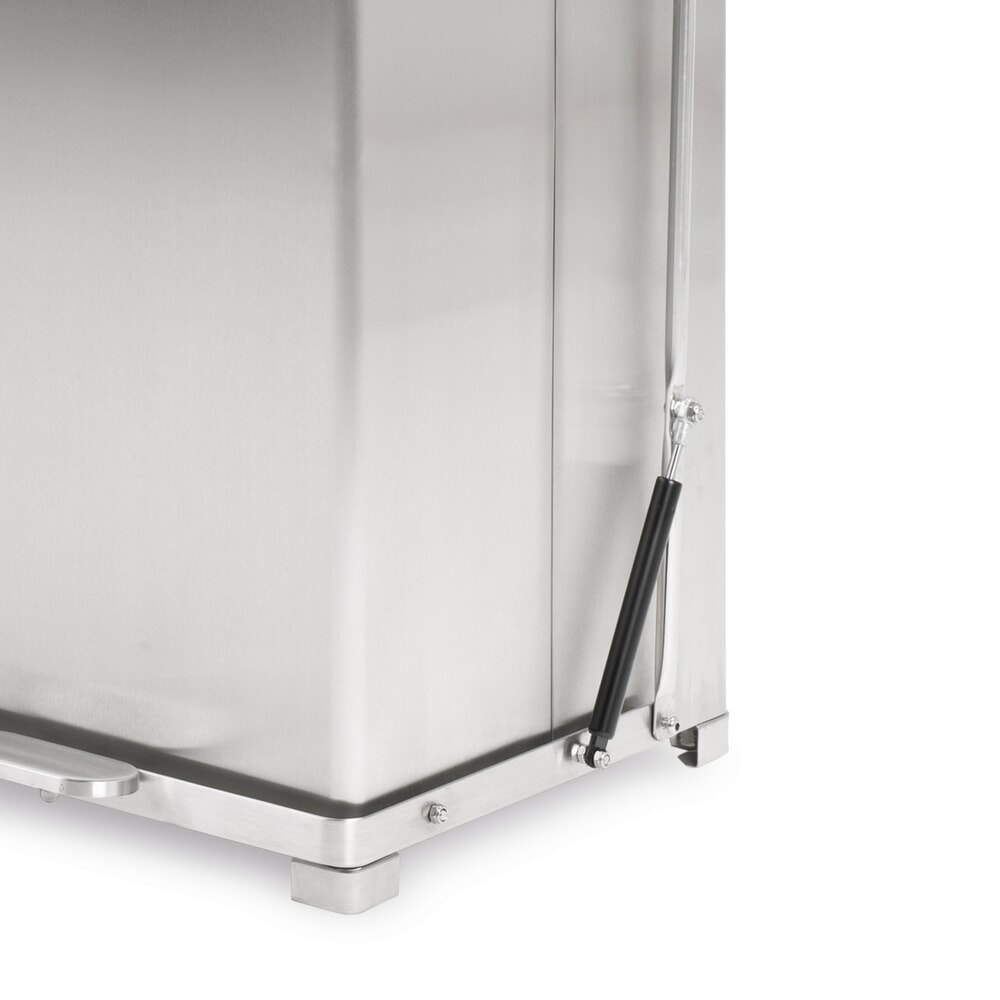 N° de l'image du produit 4 : Poubelle industrielle à pédale, 45 litres, acier inoxydable