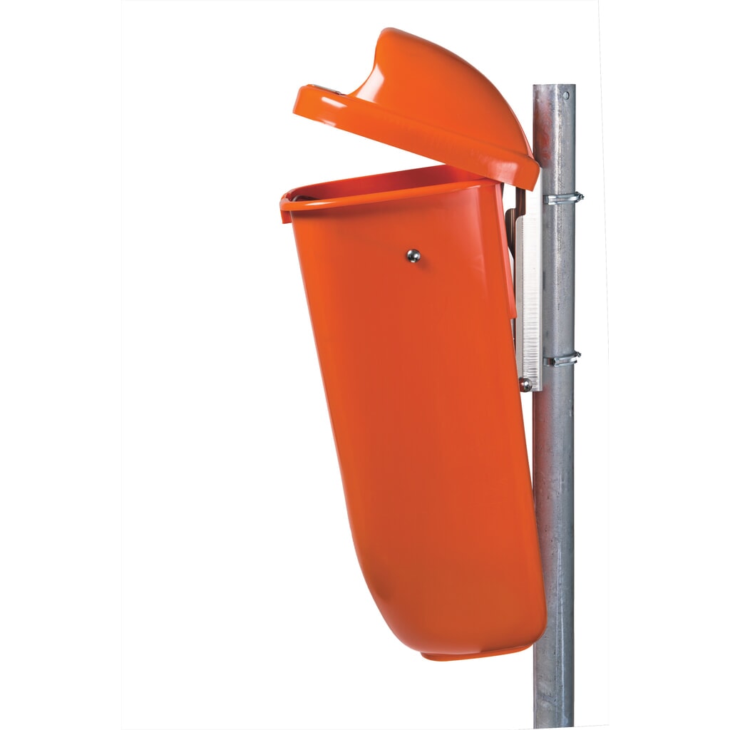 N° de l'image du produit 3 : Poubelle d’extérieur, plastique, 50 litres, orange