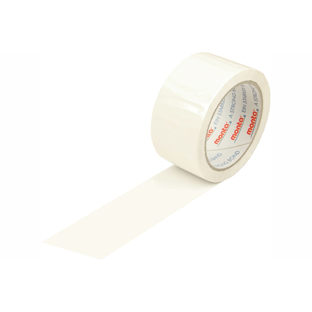 Illustration du produit: Ruban adhésif en PP, 50 mm de large x 66 m de long, 48 µm d’épaisseur, blanc, monta 331