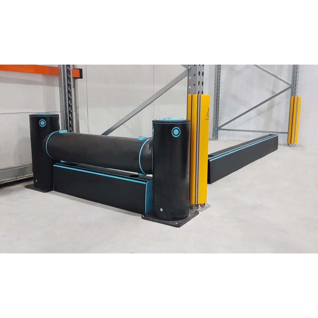 A-SAFE Protection contre les chocs pour rayonnages RackGuard en MEMAPLEX®, version frigorifique, cote intérieure HxlxP 600 x 102 x 44 mm N° de l'image du produit 4 : A-SAFE Protection contre les chocs pour rayonnages RackGuard en MEMAPLEX®, version frigorifique, cote intérieure HxlxP 600 x 102 x 44 mm