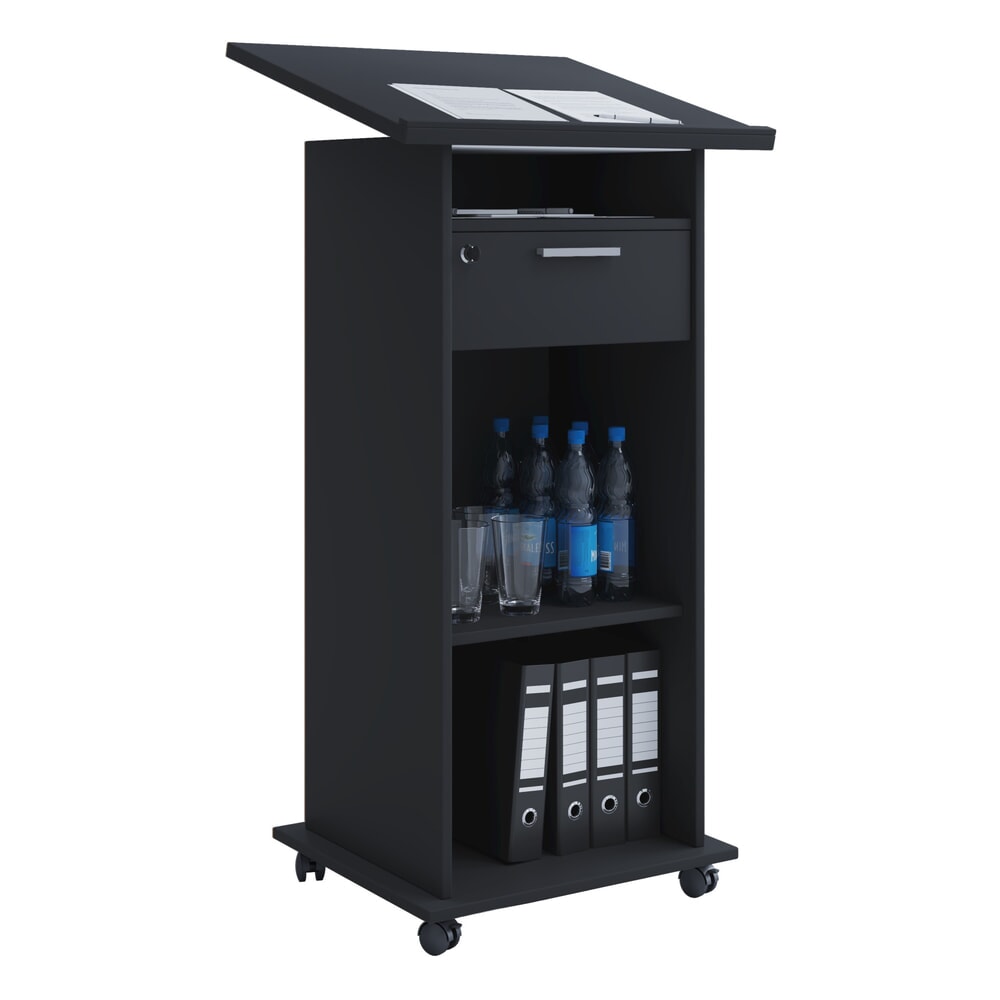 Illustration du produit: VCM pupitre mobile Melta, noir