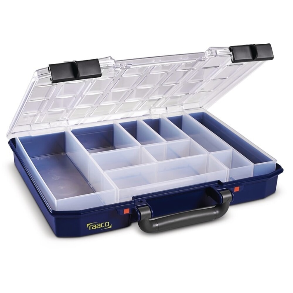 Illustration du produit: raaco Sortimentskasten CarryLite 55 4x8-10, 10 Fächer, B337xT278xH57mm