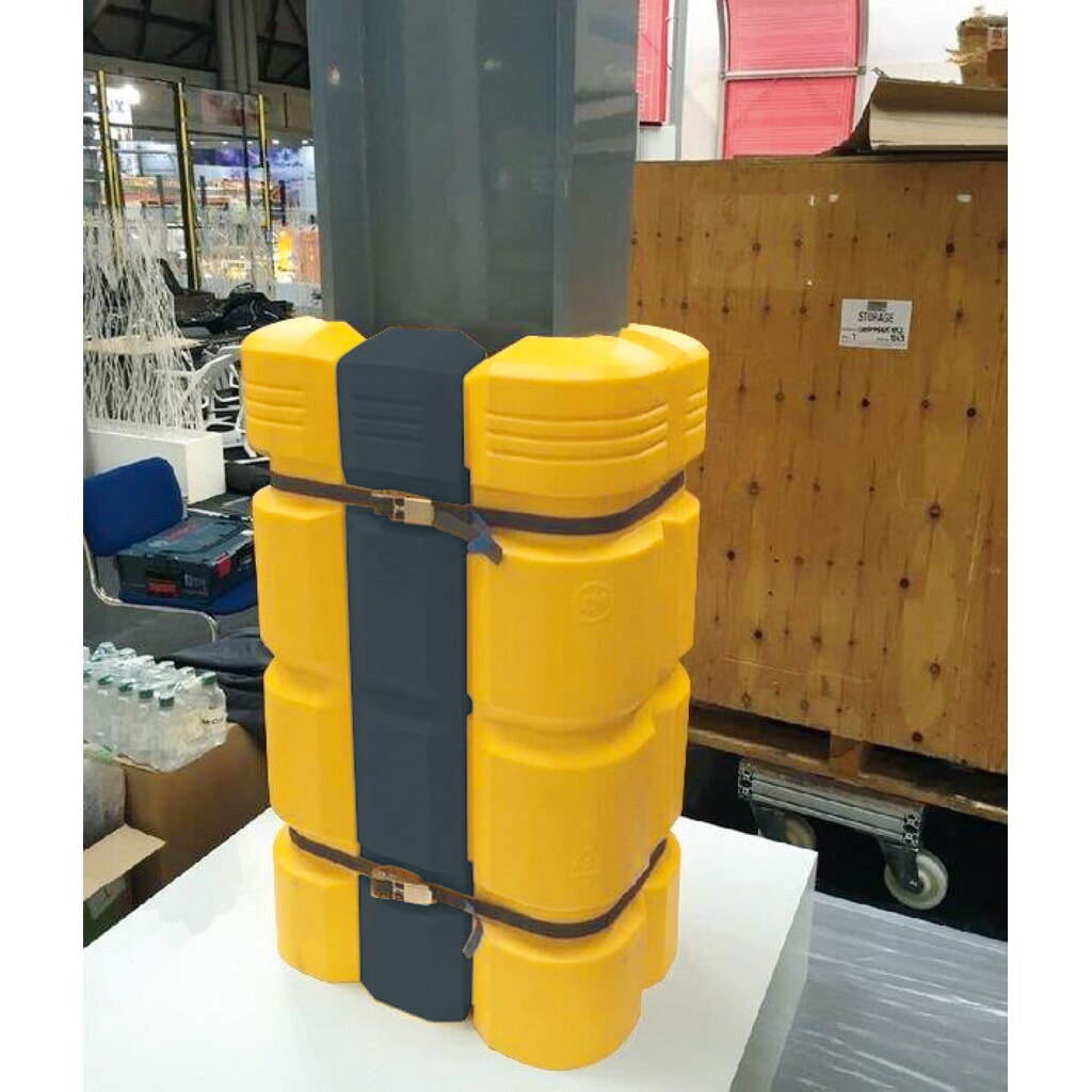 Élément d'extension pour protection anticollision pour colonnes MORAVIA, largeur de 200 mm N° de l'image du produit 4 : Élément d'extension pour protection anticollision pour colonnes MORAVIA, largeur de 200 mm