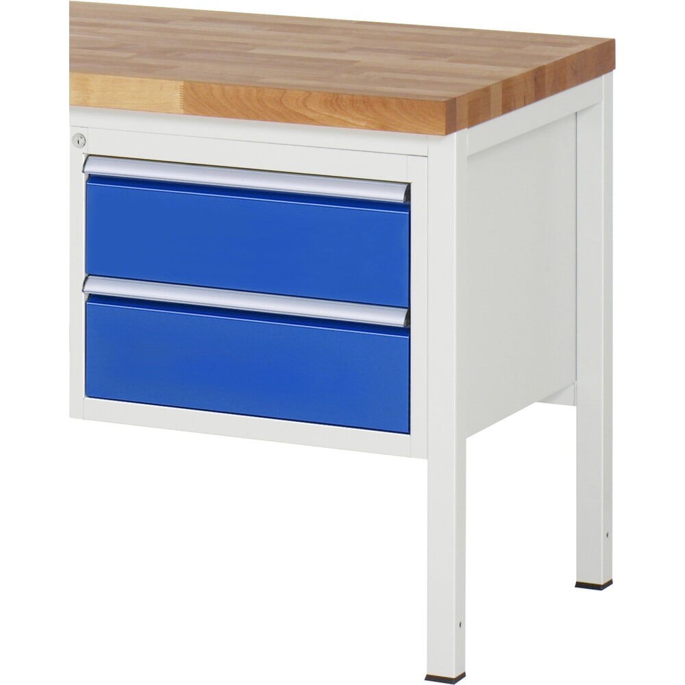Illustration du produit: RAU Armoire à tiroirs Série 7000, caisson sous plateau, HxlxP 440 x 580 x 650 mm, 2 tiroirs 2 x 180 mm
