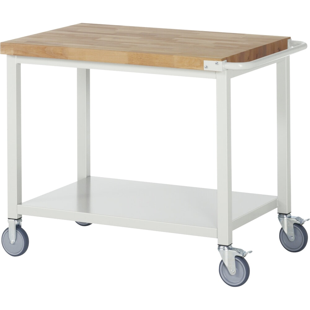Illustration du produit: RAU Établi mobile série 8000, HxlxP 880-1 080 x 1 000 x 700 mm, 1 tablette, profondeur 650 mm