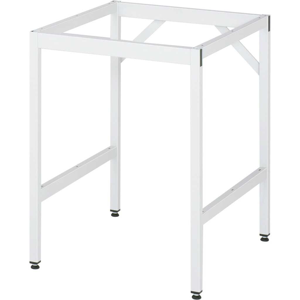 N° de l'image du produit 3 : RAU Établi réglable en hauteur série JERRY, HxlxP 800-850 x 750 x 800 mm, Plan de travail avec revêtement en tôle d'acier inoxydable
