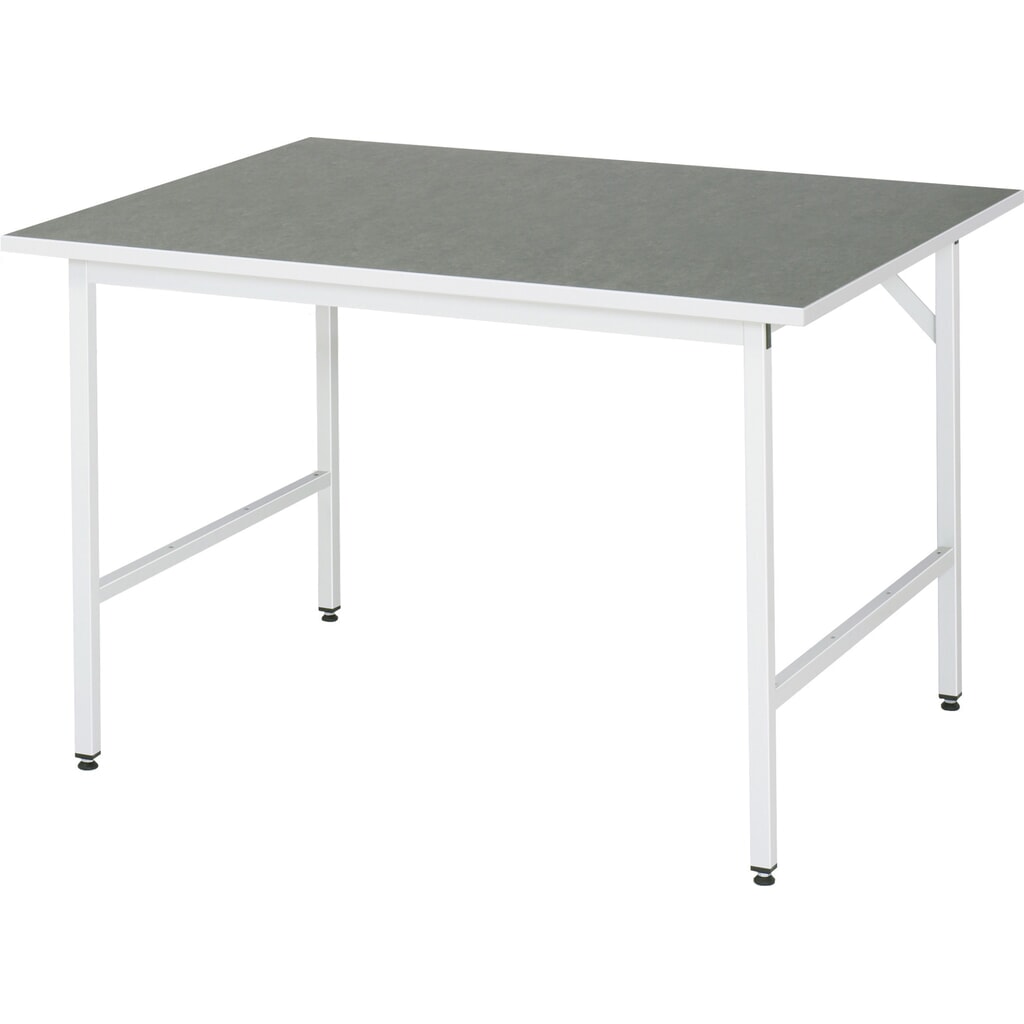 RAU Établi réglable en hauteur série JERRY, HxlxP 800-850 x 1 250 x 1 000 mm, Plan de travail avec revêtement universel / linoléum Illustration du produit: RAU Établi réglable en hauteur série JERRY, HxlxP 800-850 x 1 250 x 1 000 mm, Plan de travail avec revêtement universel / linoléum