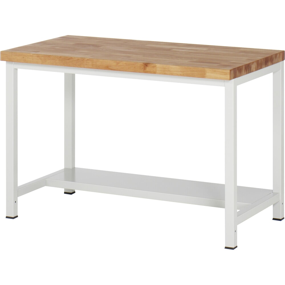 Illustration du produit: RAU établi pour charges lourdes série 8000, 1 tablette, profondeur 320 mm, H x l x P 840‑1 040 mm x 1250 mm x 900 mm