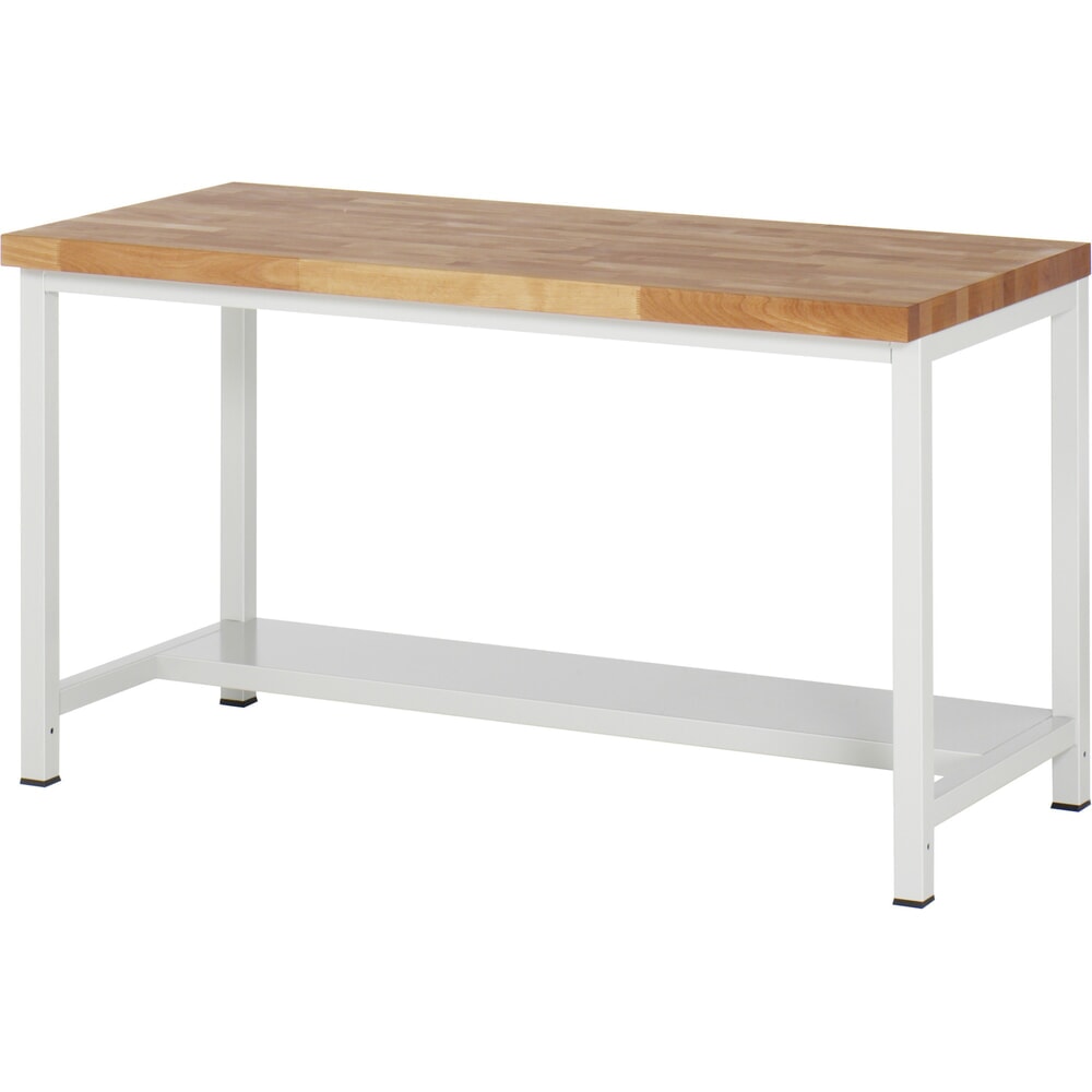Illustration du produit: RAU établi pour charges lourdes série 8000, 1 tablette, profondeur 320 mm, H x l x P 840‑1 040 mm x 1500 mm x 700 mm