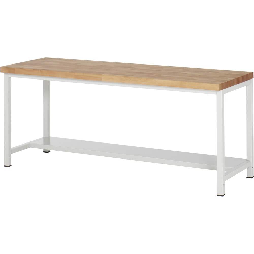 Illustration du produit: RAU établi pour charges lourdes série 8000, 1 tablette, profondeur 320 mm, H x l x P 840‑1 040 mm x 2000 mm x 700 mm