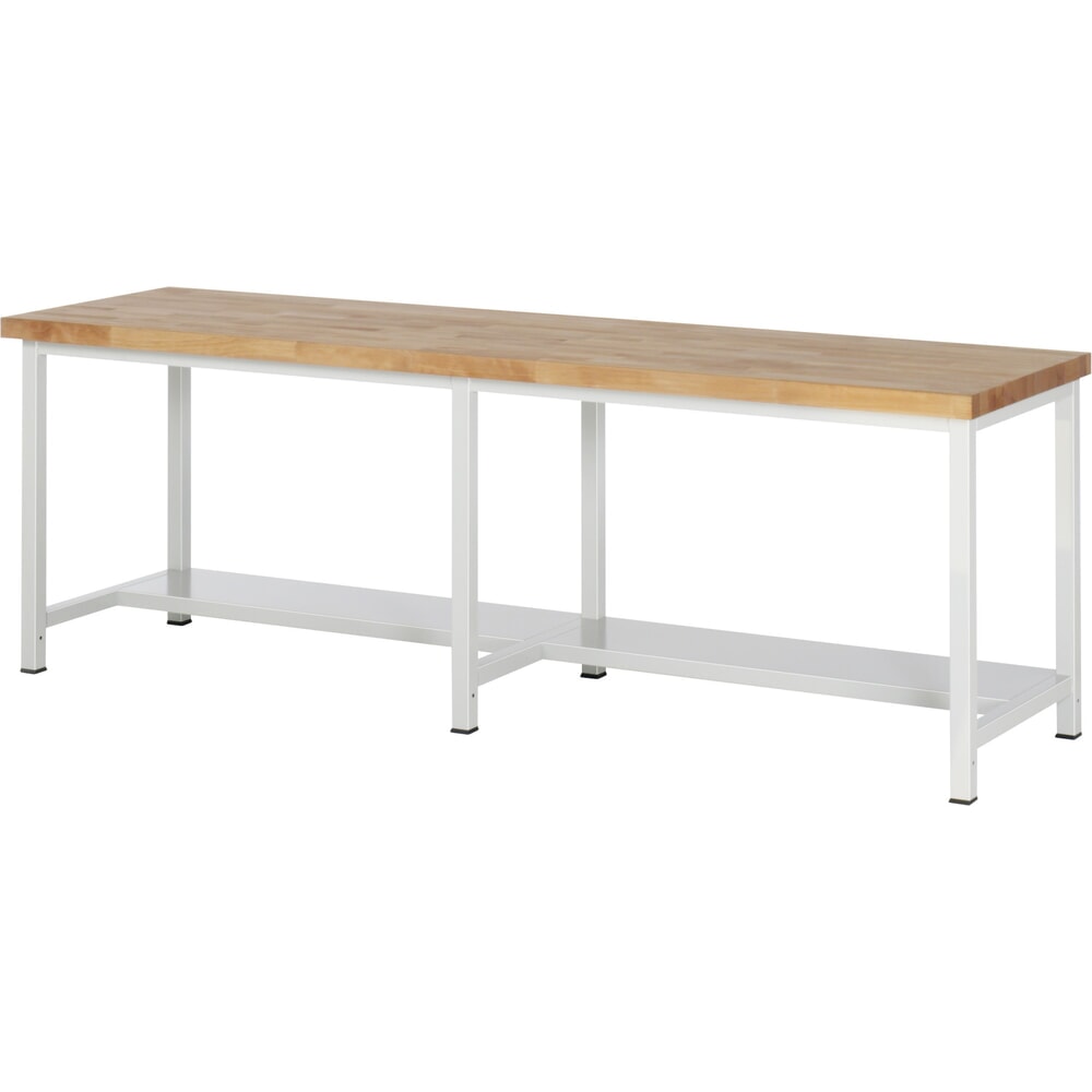 Illustration du produit: RAU établi pour charges lourdes série 8000, 1 tablette, profondeur 320 mm, H x l x P 840‑1 040 mm x 2500 mm x 900 mm