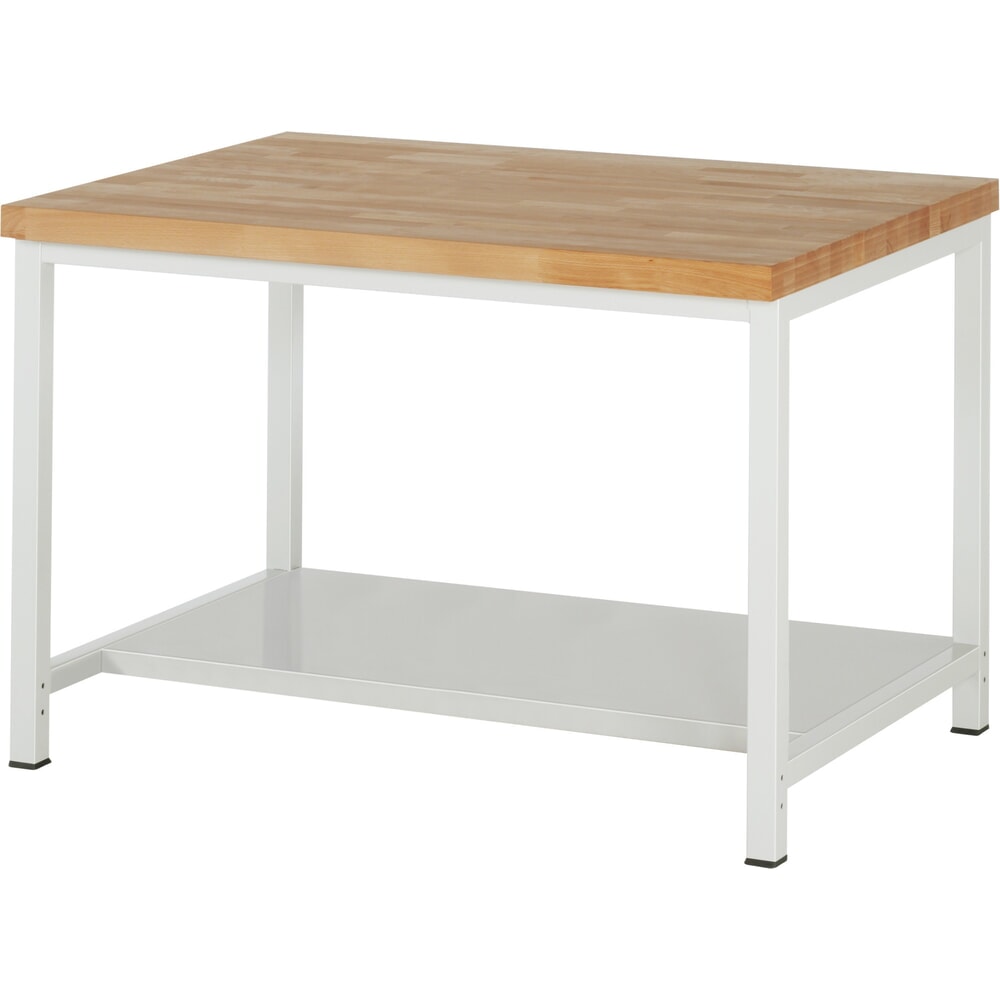 Illustration du produit: RAU établi pour charges lourdes série 8000, 1 tablette, profondeur 650 mm, H x l x P 840‑1 040 mm x 1250 mm x 900 mm