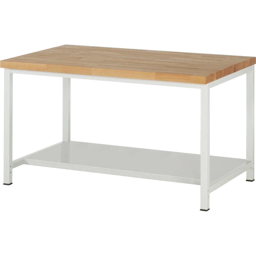 RAU établi pour charges lourdes série 8000, 1 tablette, profondeur 650 mm, H x l x P 840‑1 040 mm x 1500 mm x 900 mm Illustration du produit: RAU établi pour charges lourdes série 8000, 1 tablette, profondeur 650 mm, H x l x P 840‑1 040 mm x 1500 mm x 900 mm